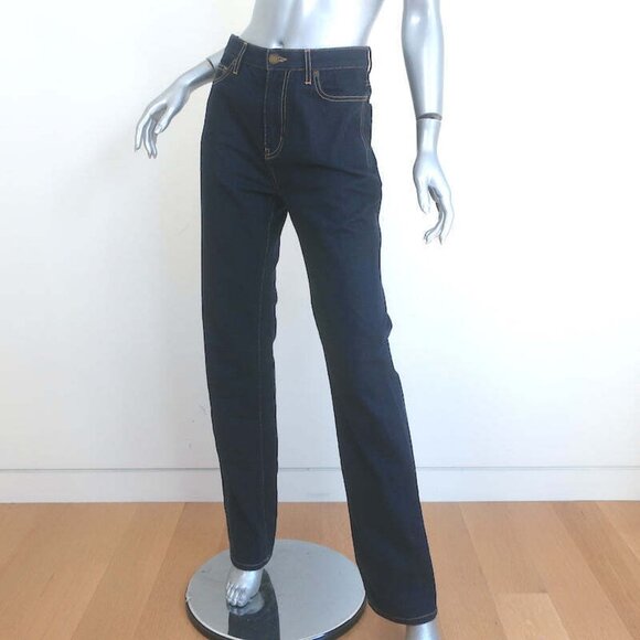 Saint Laurent Janice High Waist Straight Leg Jeans Indigo Denim Size 28 - Picture 3 of 8